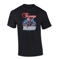 thumbnail image 1 of Trenz Shirt Company Patriotic Trump 100% Badass President Mens Graphic T-Shirt-Black-large, 1 of 1