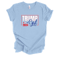 thumbnail image 1 of Trenz Shirt Company Patriotic Trump Girl 2024 Short Sleeve Womens Graphic T-Shirt-Baby Blue-small, 1 of 1