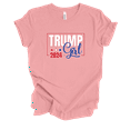 thumbnail image 1 of Trenz Shirt Company Patriotic Trump Girl 2024 Short Sleeve Womens Graphic T-Shirt-Pink-small, 1 of 1