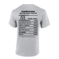 thumbnail image 1 of Trenz Shirt Company Pomeranian Nutrition Facts Graphic Short-Sleeve T-Shirt-Sports Grey-xxl, 1 of 4