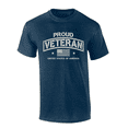thumbnail image 1 of Trenz Shirt Company Proud Veteran United States Of America Short Sleeve Mens Graphic T-Shirt-Heather Navy-medium, 1 of 1