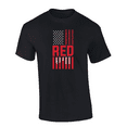 thumbnail image 1 of Trenz Shirt Company RED Flag: Remember Everyone Deployed Short Sleeve Mens Graphic T-Shirt-Black-6xl, 1 of 1