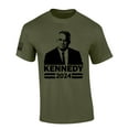thumbnail image 1 of Trenz Shirt Company RFK Jr. Kennedy Portrait Kennedy 2024 Short Sleeve T-shirt-Heather Indigo-4xl, 1 of 1