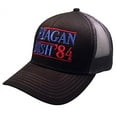 thumbnail image 1 of Trenz Shirt Company Reagan Bush 84 Campaign Adult Trucker Hat-Black, 1 of 4