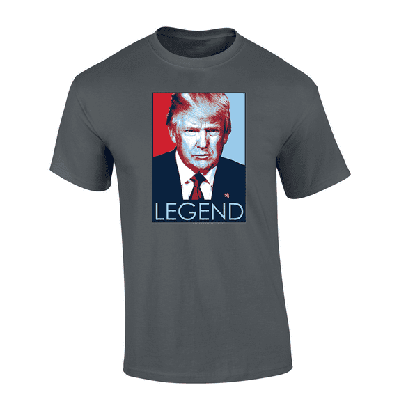 Trenz Shirt Company Red, White, And Blue Trump For President 2024 Short Sleeve Mens Graphic T-Shirt-Charcoal-xxxl