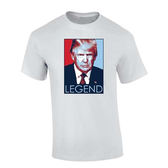 Trenz Shirt Company Red, White, And Blue Trump For President 2024 Short Sleeve Mens Graphic T-Shirt-White-small