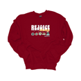 thumbnail image 1 of Trenz Shirt Company Rejoice Always Philippians 4:4 Festive Christmas Decorations Crewneck Sweatshirt-Garnet-small, 1 of 1