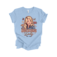 thumbnail image 1 of Trenz Shirt Company Rest in Peace Dolly 1946-2026 Memorial Tribute T-Shirt – Florals And Butterflies Graphic Design-Baby Blue-Small, 1 of 2