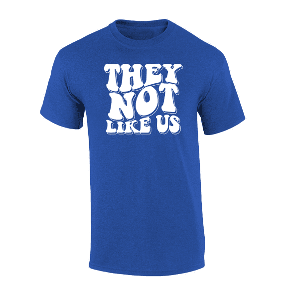 Trenz Shirt Company Retro Outline They Not Like Us Short-Sleeve T-Shirt-Antique Royal-4xl