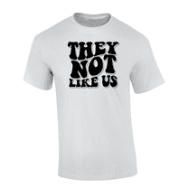Trenz Shirt Company Retro Outline They Not Like Us Short-Sleeve T-Shirt-White-xxxl