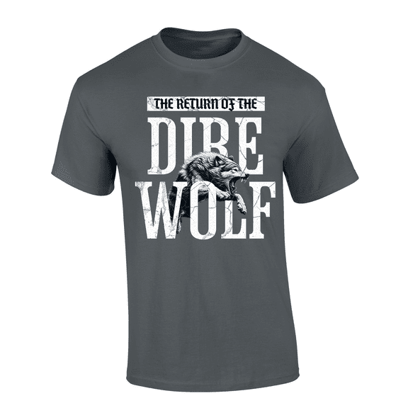 Trenz Shirt Company Return of the Dire Wolf Graphic Short-Sleeve T-Shirt-Charcoal-large