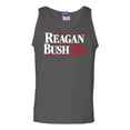 thumbnail image 1 of Trenz Shirt Company Ronald Reagan Bush '84 Cool Retro Tank Top-Charcoal-Large, 1 of 4
