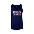 thumbnail image 1 of Trenz Shirt Company Ronald Reagan Bush '84 Cool Retro Tank Top-Navy-XXL, 1 of 6