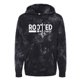 thumbnail image 1 of Trenz Shirt Company Rooted in Christ Tree Roots Mens Christian Tie-Dye Hoodie-Black-xxl, 1 of 1