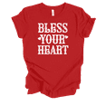 thumbnail image 1 of Trenz Shirt Company Southern Bless Your Heart Womens Short-Sleeve T-Shirt-Red-xxxl, 1 of 1