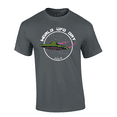 thumbnail image 1 of Trenz Shirt Company Spaceship Flying July 2nd World UFO Day Short Sleeve Mens Graphic T-Shirt-Charcoal-xl, 1 of 1