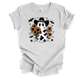 thumbnail image 1 of Trenz Shirt Company Sunflower Cow Print Ghost Short Sleeve T-shirt-Ash-small, 1 of 1
