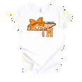 thumbnail image 1 of Trenz Shirt Company Tennessee Leopard Print Bow Womens Short Sleeve T-shirt-White-3X-Large, 1 of 1