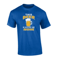 thumbnail image 1 of Trenz Shirt Company This Beer Is Making Me Awesome Short Sleeve Mens Graphic T-Shirt-Royal-xxl, 1 of 1