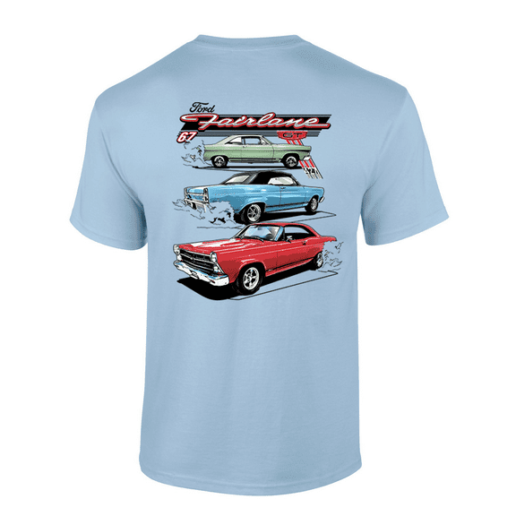 Trenz Shirt Company Triple 67 Fairlane GT Short-Sleeve Mens T-Shirt-Light Blue-xxl