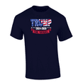 thumbnail image 1 of Trenz Shirt Company Trump 47th President 2024-2028 The Sequel Short Sleeve T-shirt Graphic Tee-Navy-xl, 1 of 1