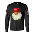 thumbnail image 1 of Trenz Shirt Company Trump Christmas Tshirt Santa Claus MAGA Long Sleeve T-shirt-Black-large, 1 of 1