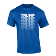 thumbnail image 1 of Trenz Shirt Company Trump Faded Lettering Patriotic 45th President Short Sleeve Mens Graphic T-Shirt-Royal-small, 1 of 1