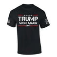 thumbnail image 1 of Trenz Shirt Company Trump Tshirt Trump Won Again 2024 Short Sleeve T-shirt-Black-5xl, 1 of 1