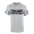 thumbnail image 1 of Trenz Shirt Company Trump Tshirt Trump Won Again 2024 Short Sleeve T-shirt-Sports Grey-xxl, 1 of 1