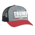 thumbnail image 1 of Trenz Shirt Company Trump Vance Kennedy RFK Jr. 2024 Mesh Back Trucker Hat-Heather Grey/Red/Black, 1 of 1