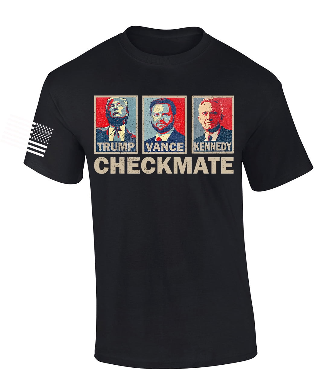 Trenz Shirt Company Trump Vance Kennedy RFK Jr. Checkmate 2024 Short