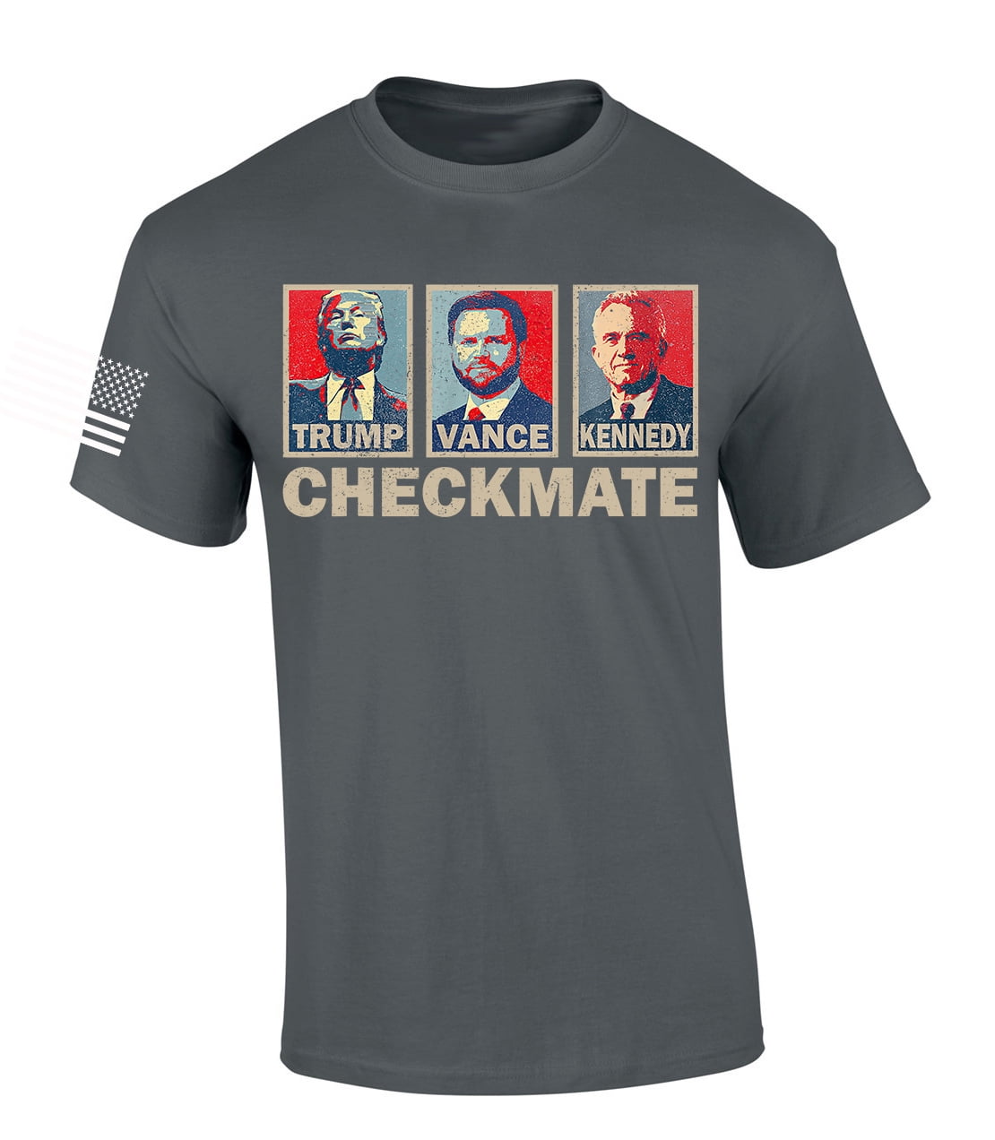 Trenz Shirt Company Trump Vance Kennedy RFK Jr. Checkmate 2024 Short