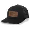 thumbnail image 1 of Trenz Shirt Company Try That In A Small Town Country Music Leather Patch Hat, Black/Black, 1 of 1
