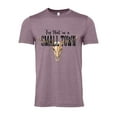 thumbnail image 1 of Trenz Shirt Company Try That In A Small Town Cow Skull Country Music Ladies Short Sleeve T-shirt Graphic Tee-Heather Purple-medium, 1 of 1