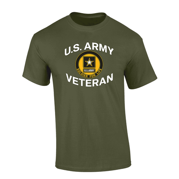 Trenz Shirt Company U.S. Army Veteran: Solider For Life Short Sleeve Mens Graphic T-Shirt-Military-xxl