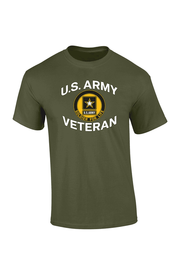 U.S. Army Veteran: Solider For Life Short Sleeve Mens Graphic T-Shirt-Military-xxl