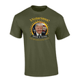 thumbnail image 1 of Trenz Shirt Company Victorious! Donald Trump 47th President Of The USA Short Sleeve T-shirt Graphic Tee-Military-large, 1 of 1