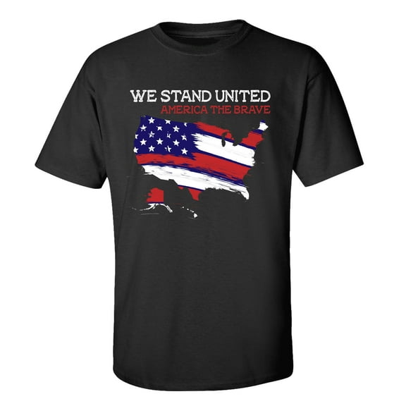 Trenz Shirt Company We Stand United Short Sleeve T-shirt-Black-xxxl