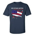 thumbnail image 1 of Trenz Shirt Company We Stand United Short Sleeve T-shirt-Navy-small, 1 of 4