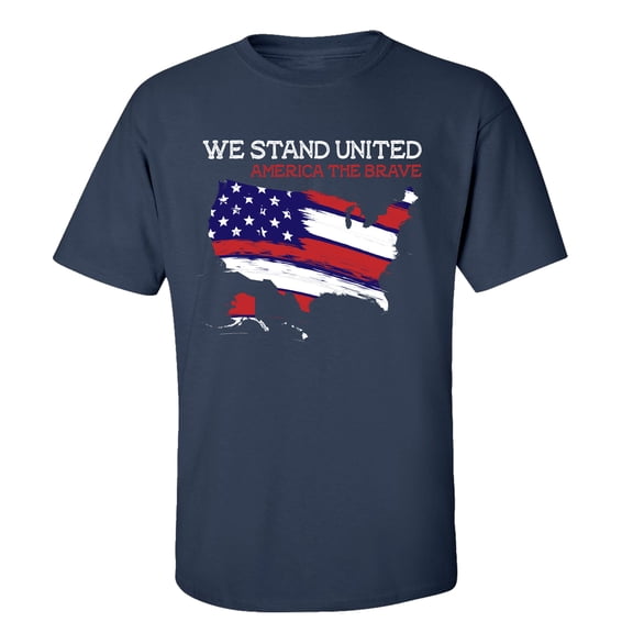 Trenz Shirt Company We Stand United Short Sleeve T-shirt-Navy-small