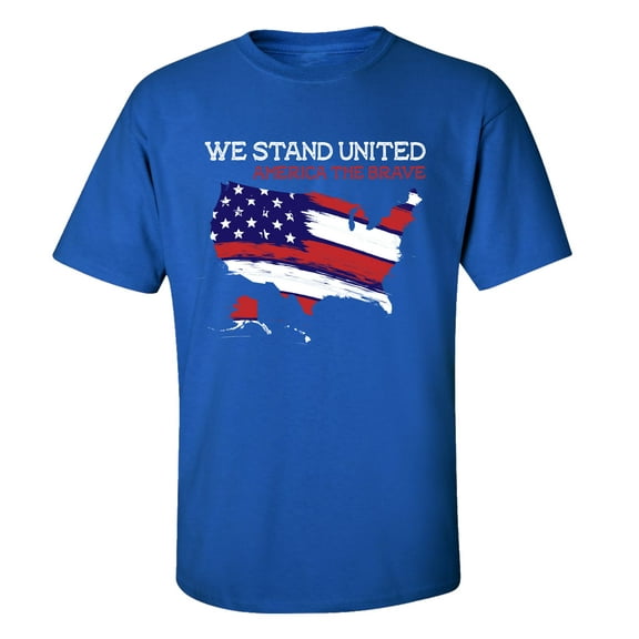 Trenz Shirt Company We Stand United Short Sleeve T-shirt-Royal-xl