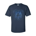 thumbnail image 1 of Trenz Shirt Company Wolf Tribal Unisex Short Sleeve T-shirt-Navy-Large, 1 of 4