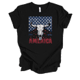 thumbnail image 1 of Trenz Shirt Company Women's 1776 USA Bull Skull Cigar Pack Short Sleeve T-Shirt-Black-4X-Large, 1 of 1