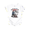 thumbnail image 1 of Trenz Shirt Company Women's Christian Patriotic Shirts - She Loves Jesus and America USA Flag Cross Short Sleeve T-Shirt, White-3X-Large, 1 of 1