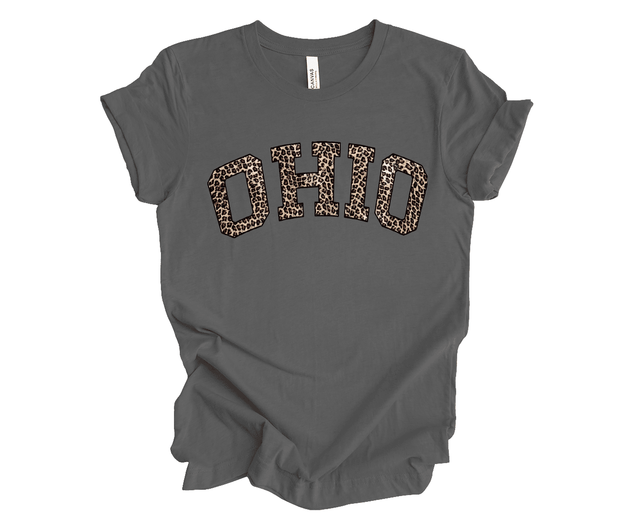 Trenz Shirt Company Women's Ohio Football Leopard Print Short Sleeve T ...