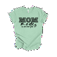 thumbnail image 1 of Trenz Shirt Company Women’s Short-Sleeve T-Shirt - Mom Mode All Day, Every Day Graphic Design-Mint-xl, 1 of 1