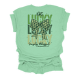 thumbnail image 1 of Trenz Shirt Company Women's St. Patrick's Not Lucky Blessed Bows Short Sleeve T-Shirt-Mint-Medium, 1 of 1