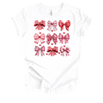 thumbnail image 1 of Trenz Shirt Company Women's Valentine's Day Heart Coquette Bows Short Sleeve T-Shirt-White-Medium, 1 of 1