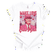 thumbnail image 1 of Trenz Shirt Company Women's Valentine's Trump Make Love Great Again Short Sleeve T-Shirt-White-XX-Large, 1 of 1