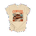thumbnail image 1 of Trenz Shirt Company Women's Western Graphic T-Shirt - Cowgirl Hat Covered With Plants Design-Soft Cream-medium, 1 of 1